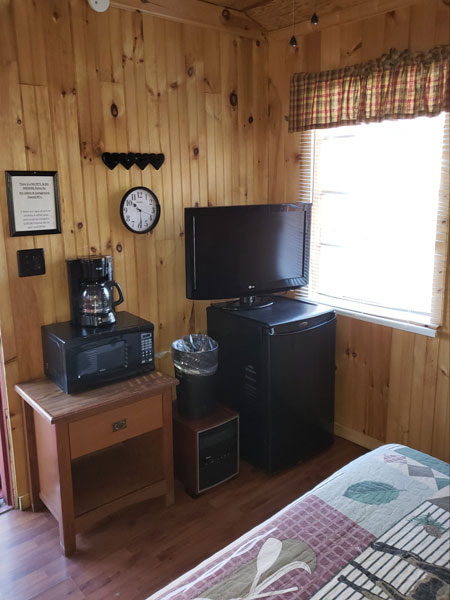 Alpine Hideaway Campground - Cabin 1 Appliances
